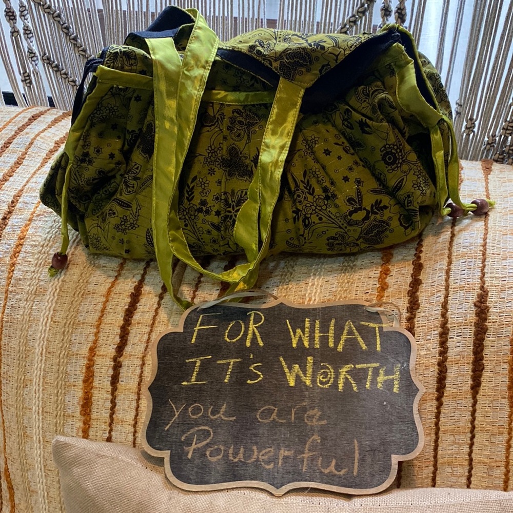 Handcrafted Wild Paisley Shoulder Bag – Gemstone Green Cotton Boho Purse